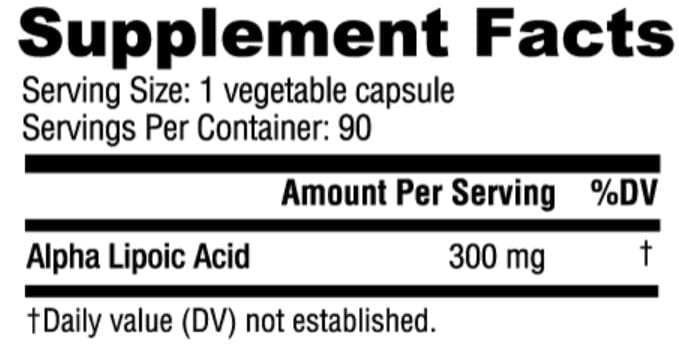 Nutra Bio Alpha Lipoic Acid