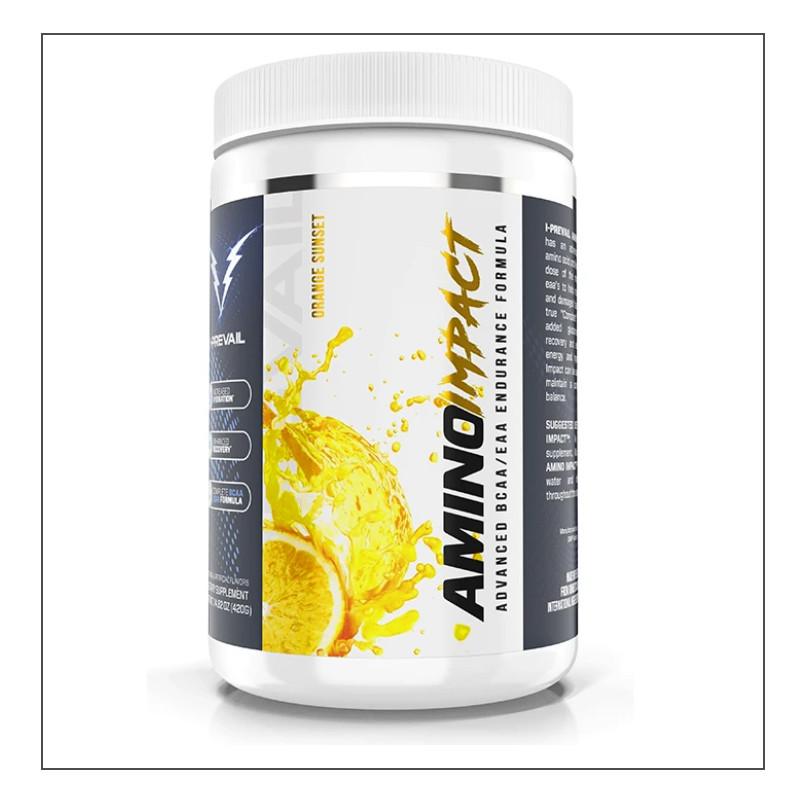 Original Orange Sunset Flavored I-Prevail Amino Impact Coalition Nutrition 