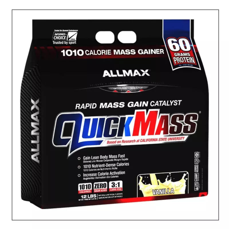 Vanilla 12lb Allmax Quick Mass - CoalitionNutrition