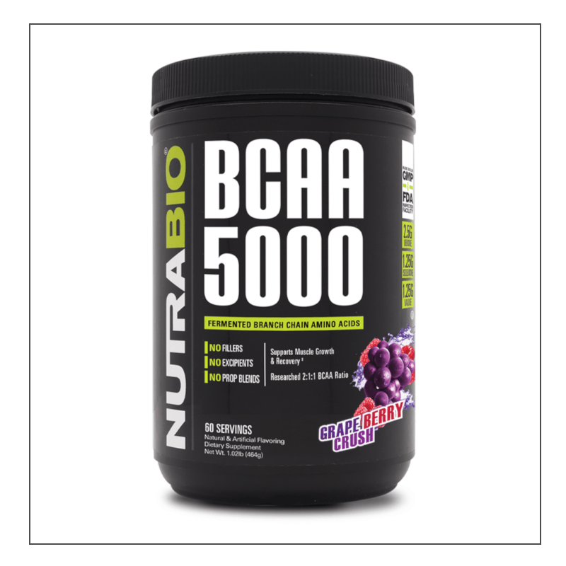 Grape Berry Crush Nutra Bio BCAA 5000 Coalition Nutrition 