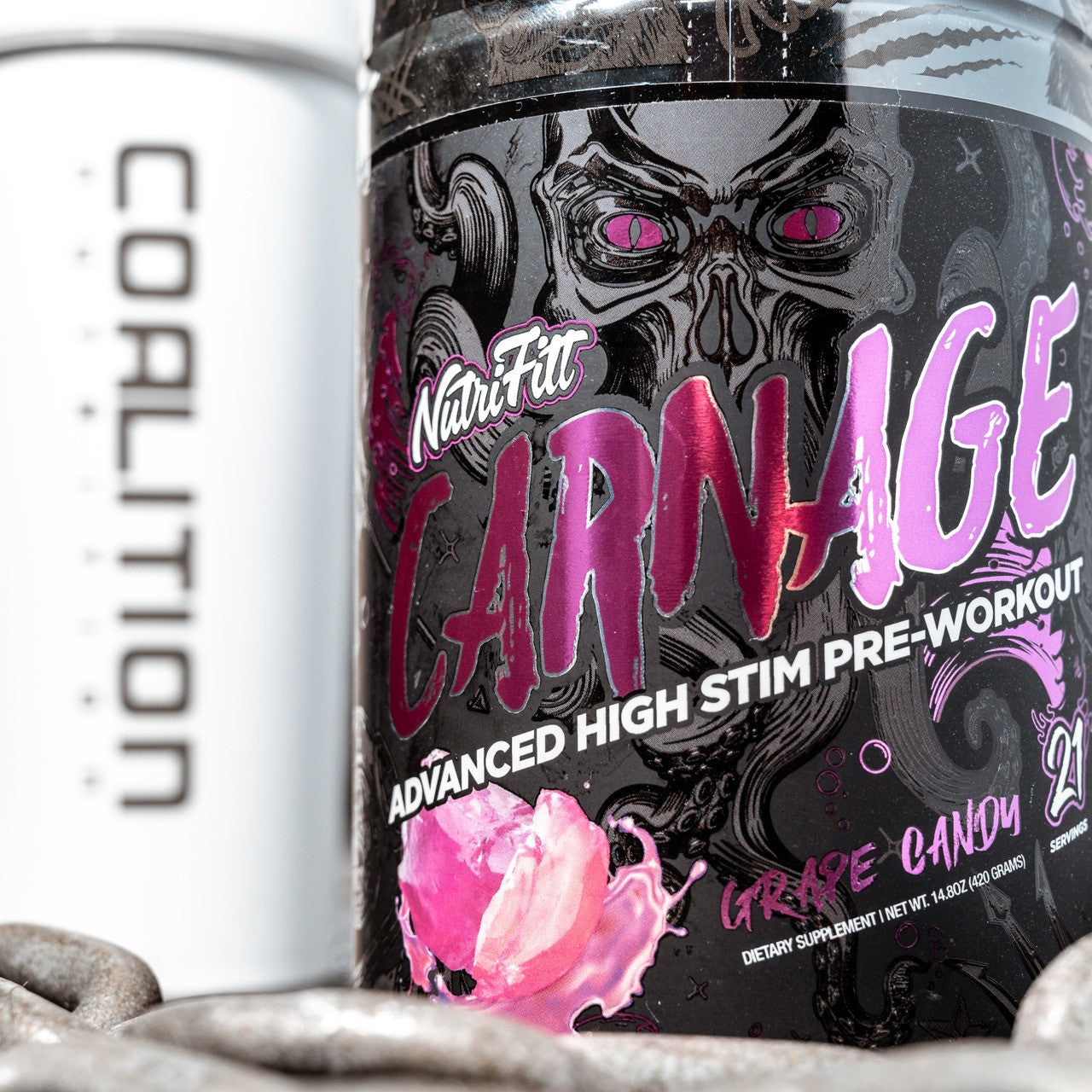 Nutrifitt Carnage High stim pre workout Coalition Nutrition 