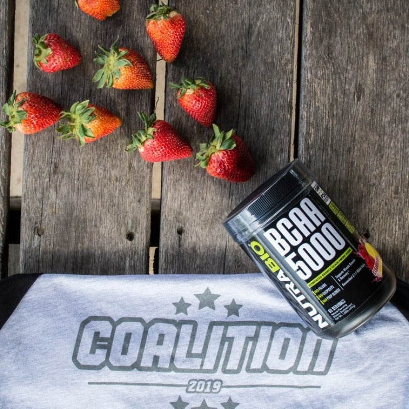 Strawberry Lemon Bomb Nutra Bio BCAA 5000 Coalition Nutrition 