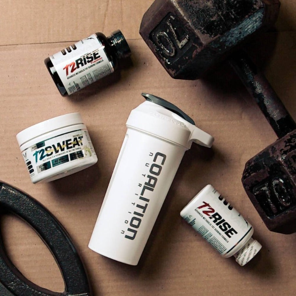 I-Prevail Supplements T2 Sweat, T2 Rise and T2 Rise non-stimCoalition Nutrition 