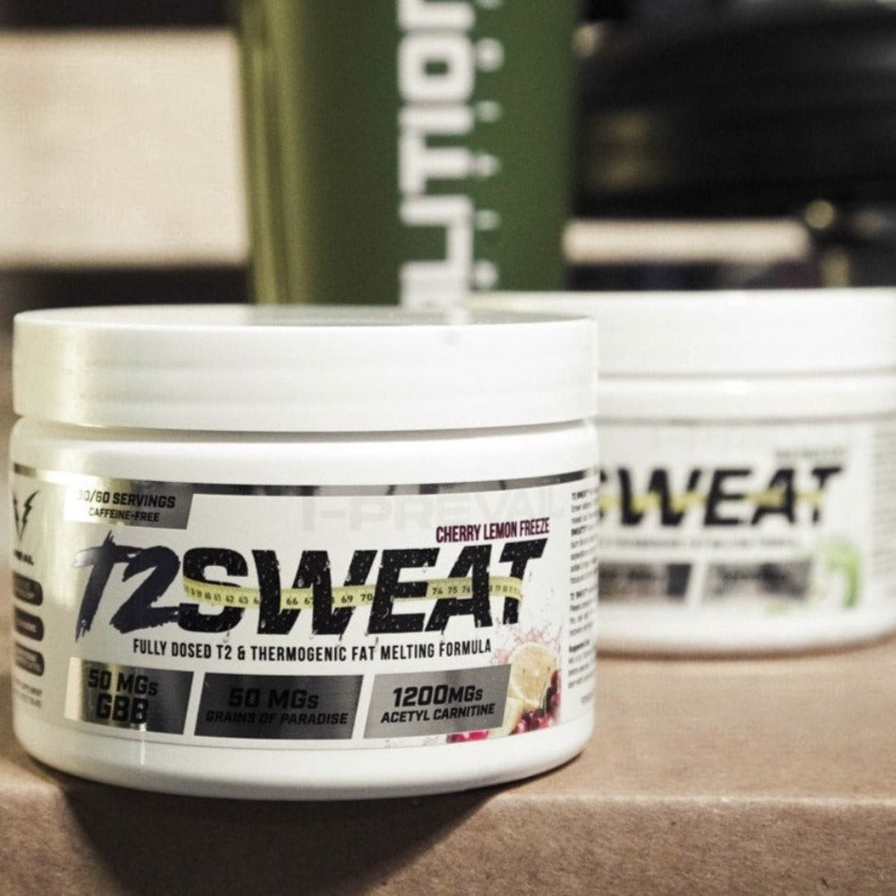 Cherry Lemon Freeze I-Prevail Supplements T2 Sweat Non Stim Fat Burner Coalition Nutrition 