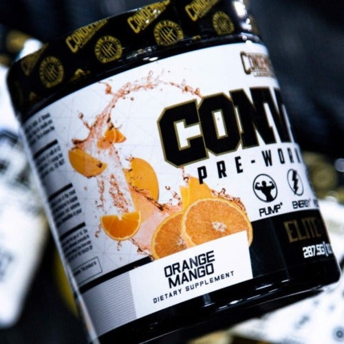 Orange Mango flavor Condemned Labz Convict Stim Pre-workout Elite Series Coalition Nutrition