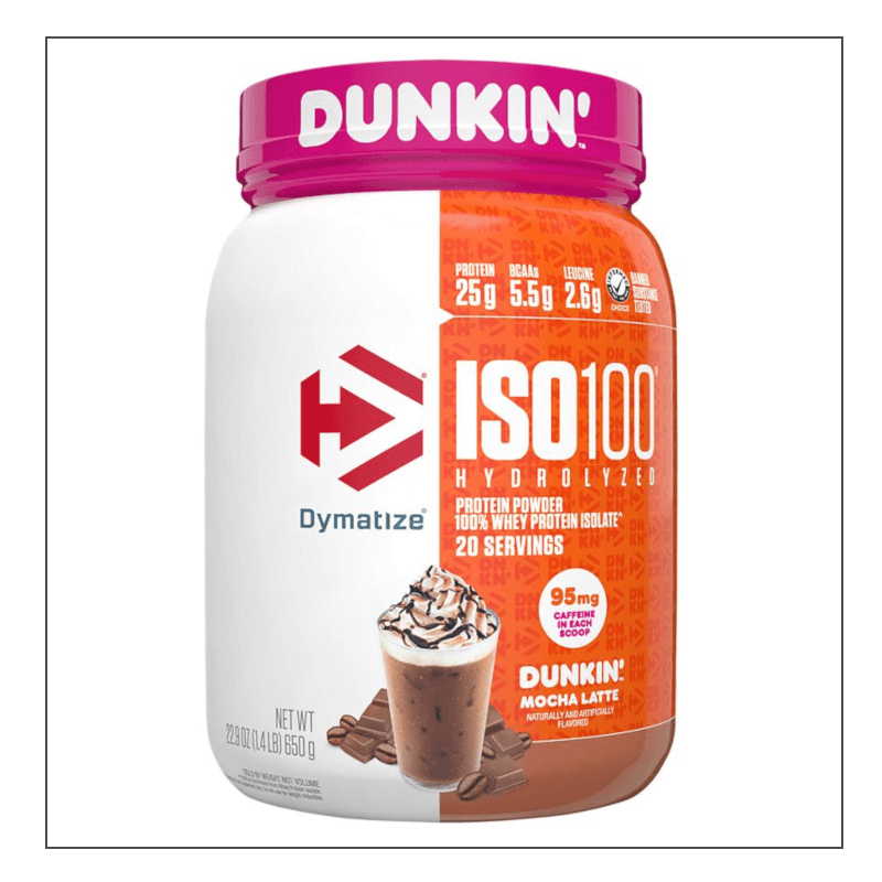 Mocha Latta Dymatize Iso 100 Dunkin' Donuts Editions Coalition Nutrition 