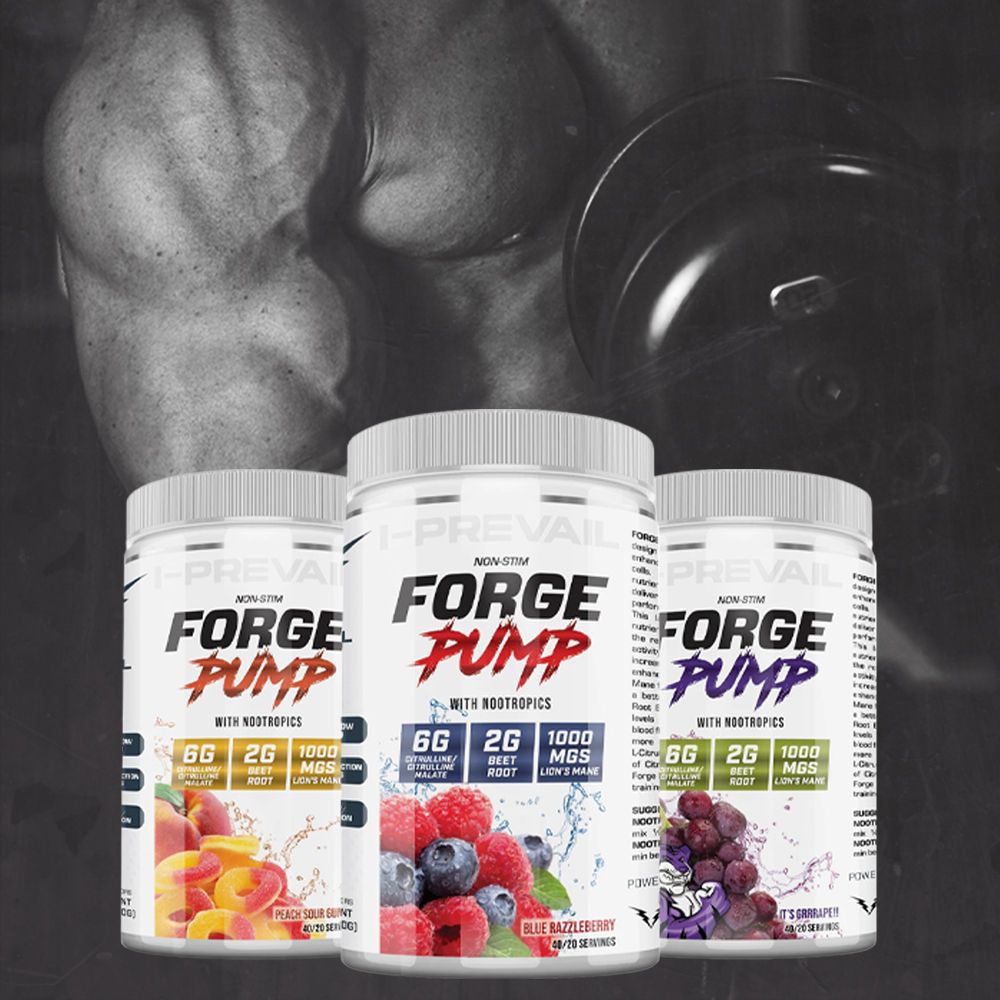 I-Prevail Supplement Forge Pump Non-Stim Pre Workout with Nootropics Coalition Nutrition