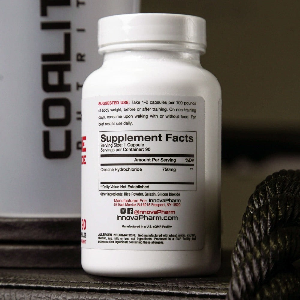InnovaPharm Creatine HCL label Coalition Nutrition