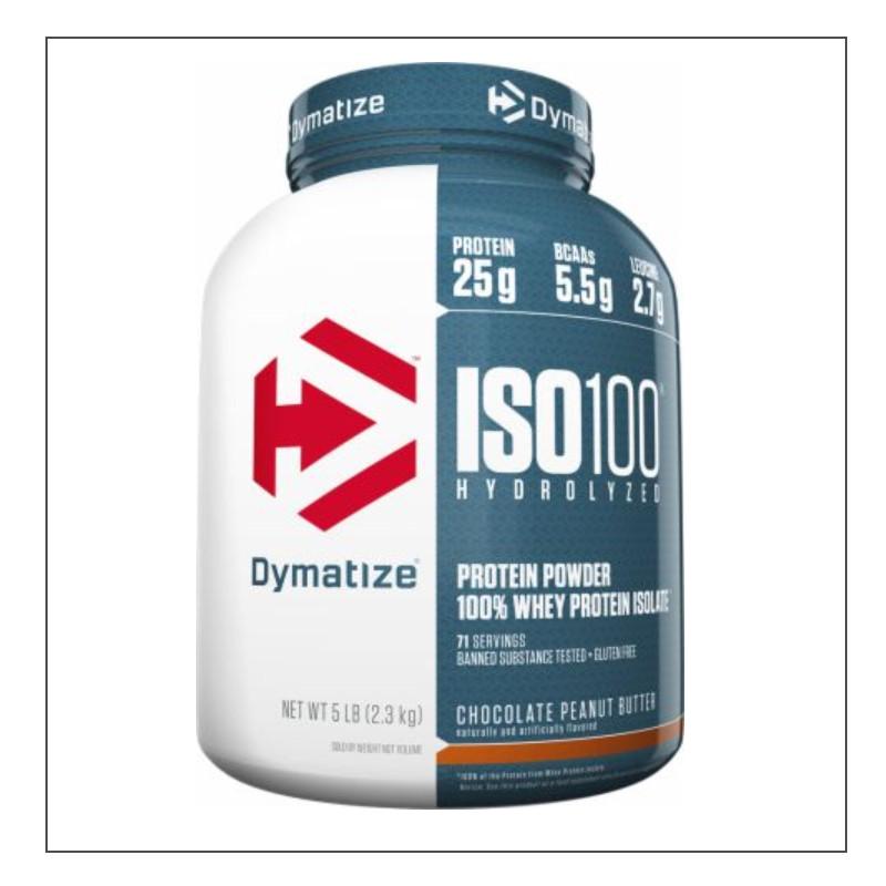 Chocolate Peanut Butter 5lb. Dymatize Iso 100 Coalition Nutrition 