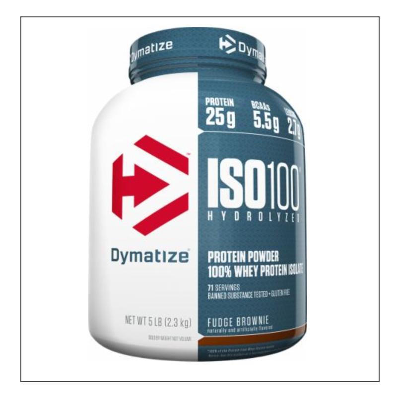 Fudge Brownie 5lb. Dymatize Iso 100 Coalition Nutrition 