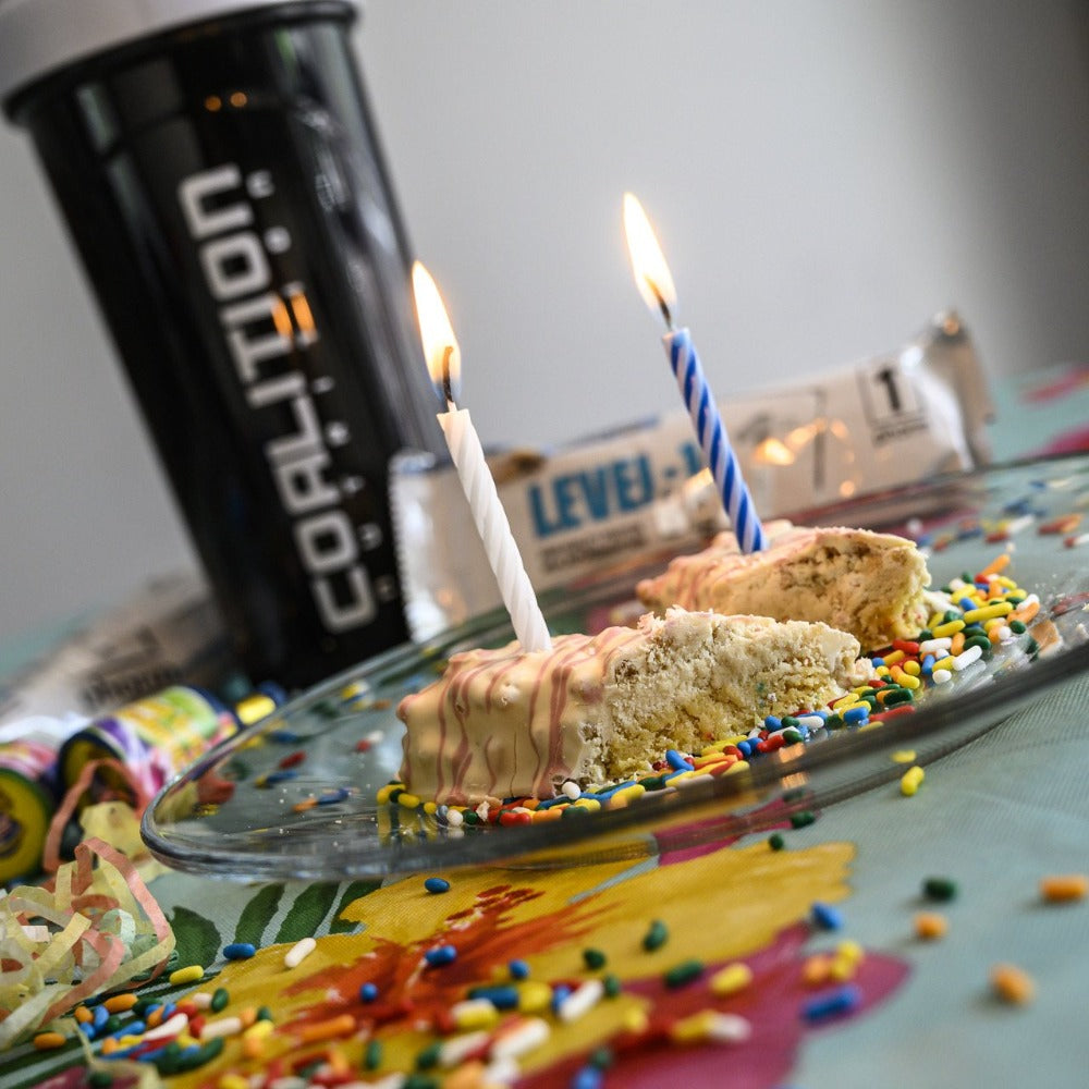 Birthday Cake 1st Phorm Level-1 Bar Coalition Nutrition 