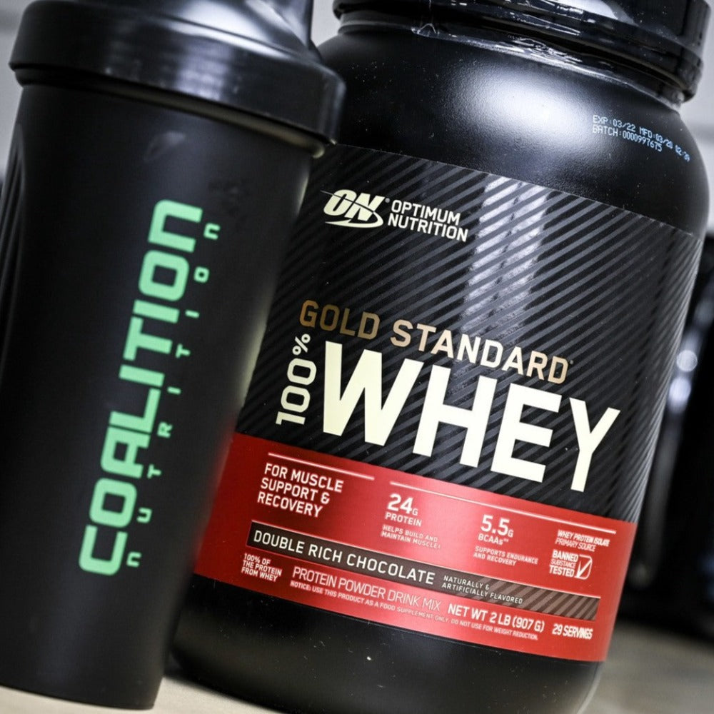 Double Rich Chocolate Optimum Nutrition 100% Gold Standard Whey Coalition Nutrition
