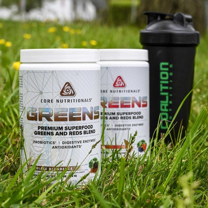 Chocolate Decadence and Berry Bliss Core Nutritionals GREENS Coalition Nutrition