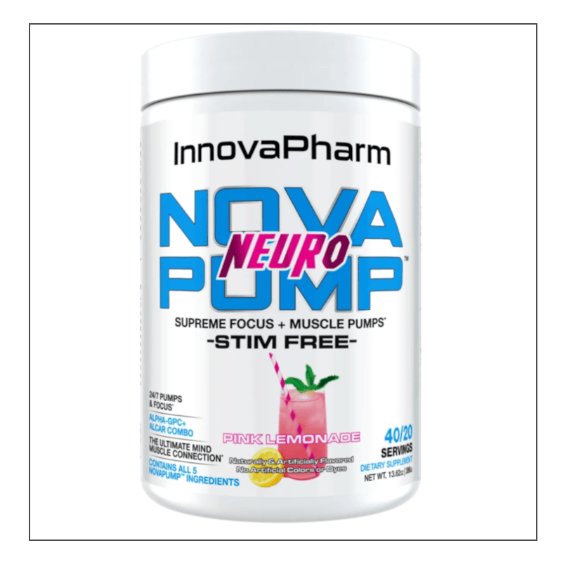 Pink Lemonade flavor Innova Pharm NovaPump Neuro CoalitionNutrition
