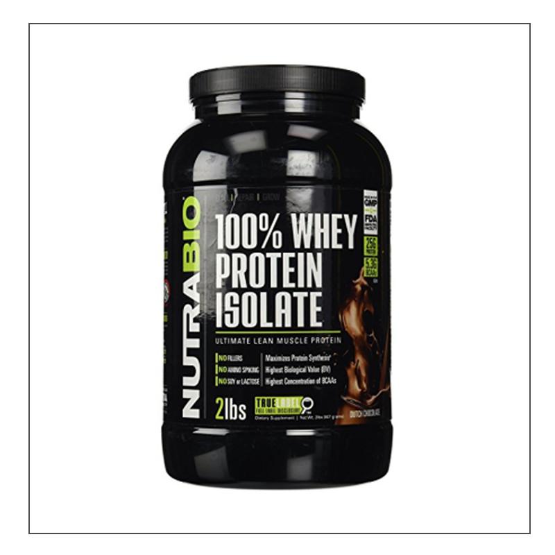 Dutch Chocolate 2lb. Nutra Bio 100% Whey Isolate Coalition Nutrition