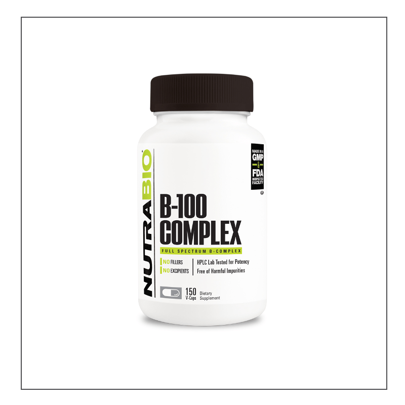 CoalitionNutrition,Nutra Bio - Vitamin B-100 Complex - CoalitionNutrition