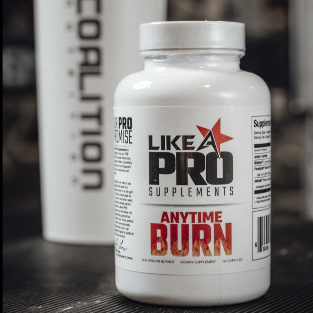 Like A Pro Supplements Anytime Burn Stim Free Fat Loss Coalition Nutrition