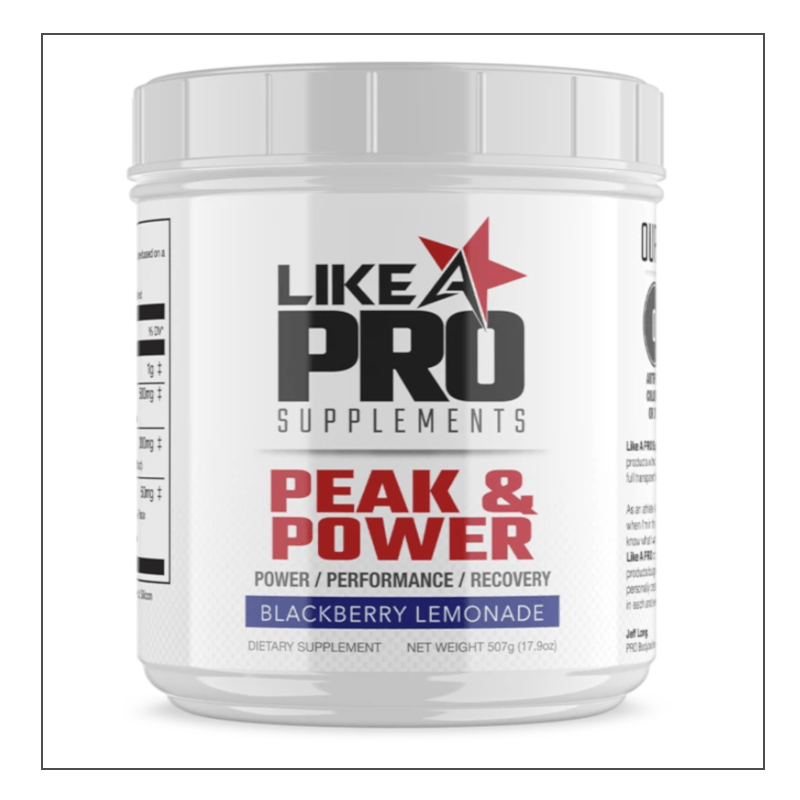 Like A Pro Supplements Peak & Power Blackberry Lemonade Coalition Nutrition 