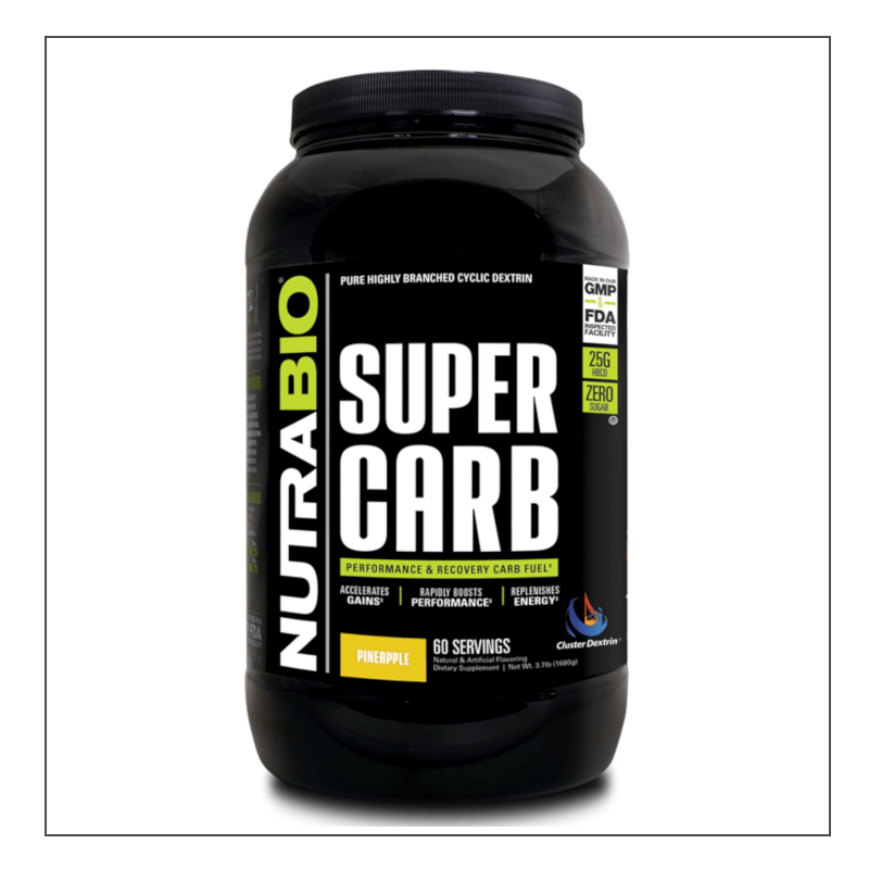 Pineapple 60 serv Nutra Bio Super Carb Coalition Nutrition