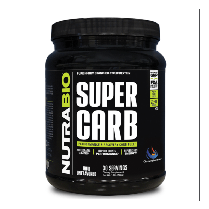 Unflavored 30 serv Nutra Bio Super Carb Coalition Nutrition