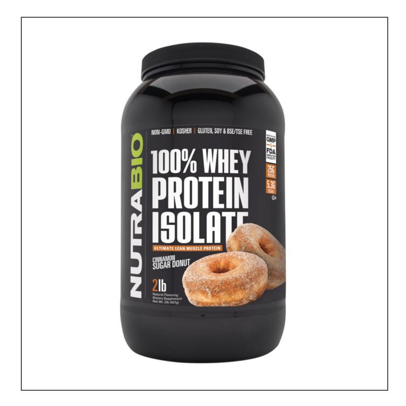 Cinnamon Sugar Donut Nutra Bio 100% Whey Isolate Coalition Nutrition