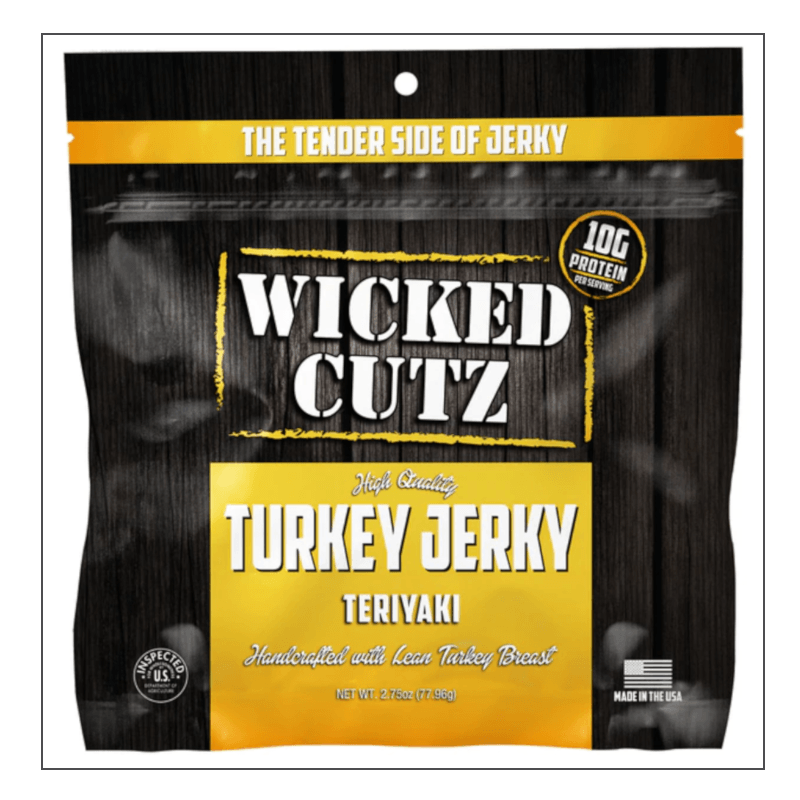 Teriyaki Wicked Cutz Turkey Jerky Coalition Nutrition